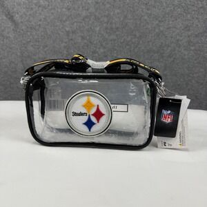 FOCO Pittsburgh Steelers Clear Crossbody Stadium Bag NFL Steel City Football NEW